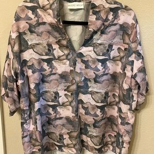 Brooke Wright Designs Kimono Tunic Purple Camouflage Print